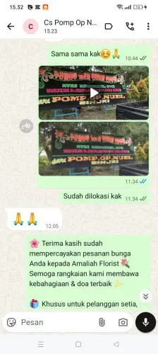 Testimonial Papan Bunga nembol