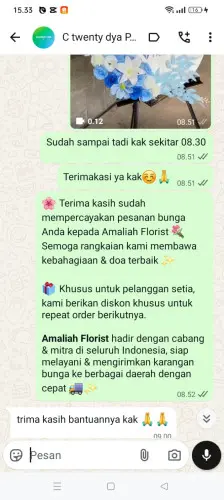 Testimonial Standing Flower nembol